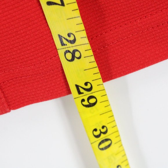 Vintage 7-11 Polo Shirt Mens Red & Black Short Sleeve Logo Embroidered Small S - Picture 9 of 9